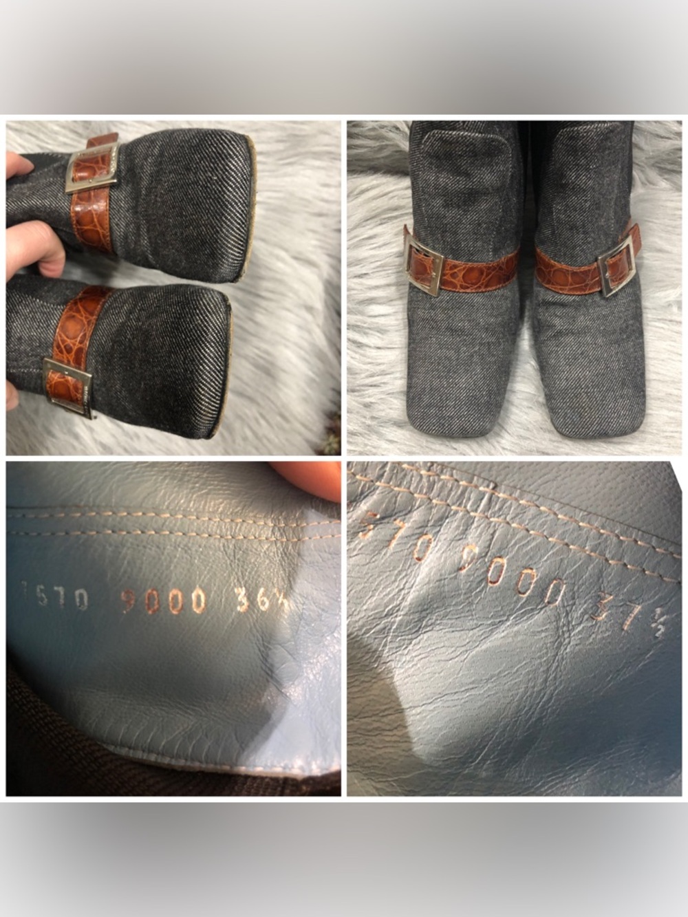 Authentic Dolce&Gabbana denim runaway boots. - Picture 13 of 16